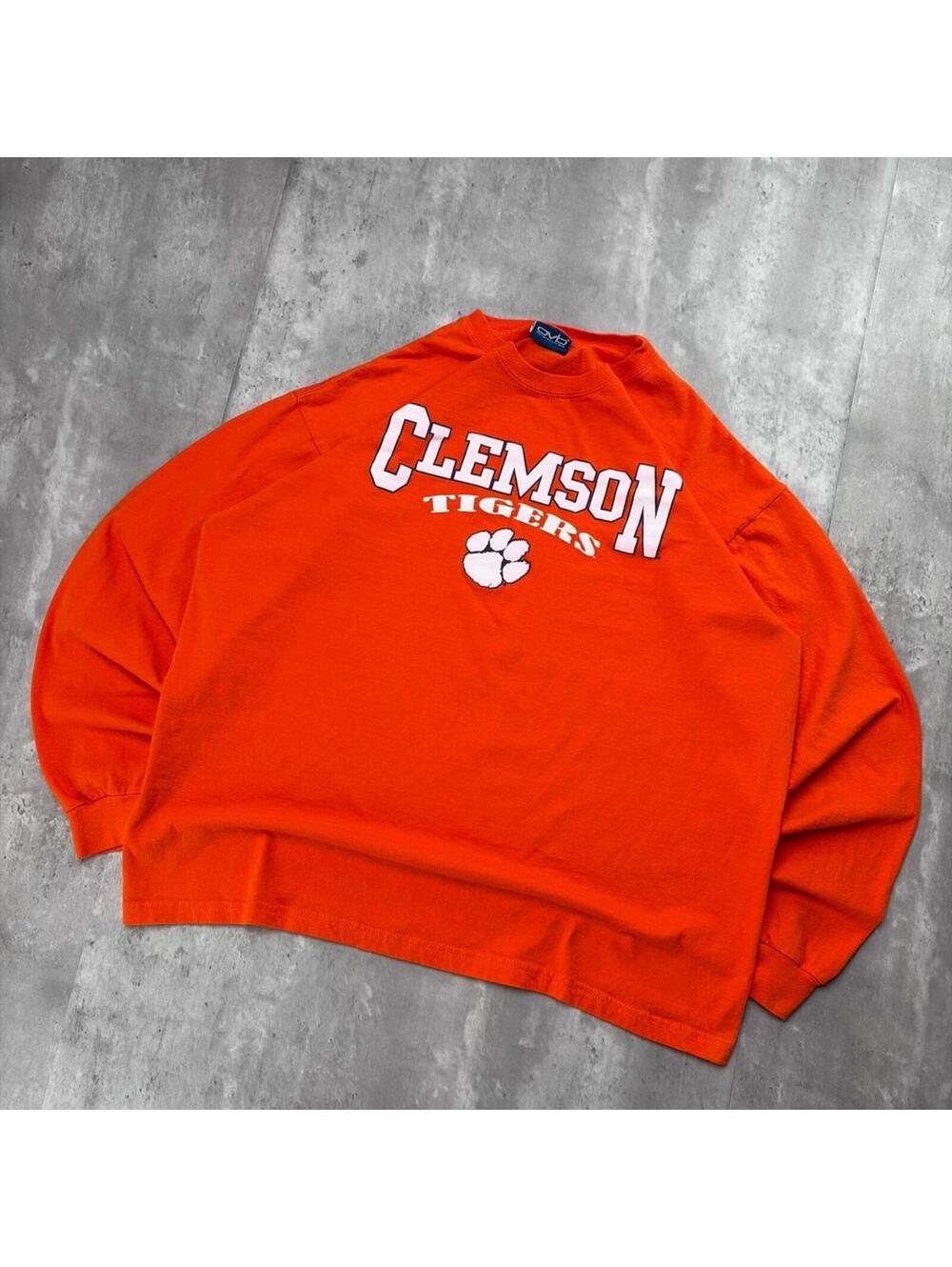 Vintage Ovb Clemston Tigers College Long Sleeve Shirt - Picture 2 of 8